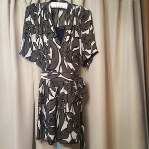 BCBG MaxAzaria Silk Wrap Dress